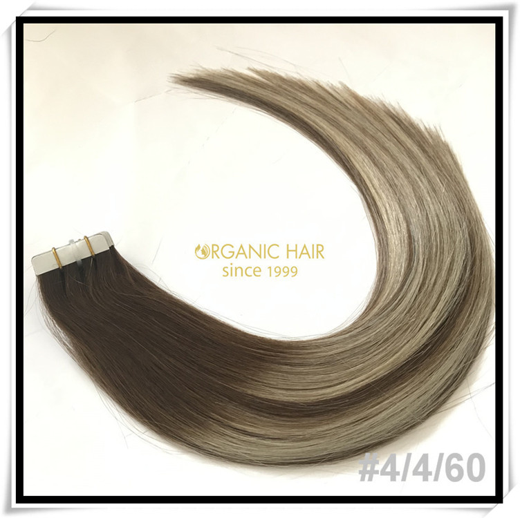 Top quality custom color tape in hair extension C013